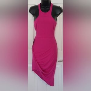 BEBE NWT Racerfront Twist Skirt Dress